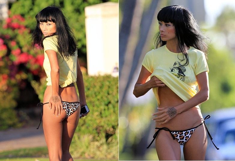 Exclusive... Bai Ling Poses For Cameras In Hawaii