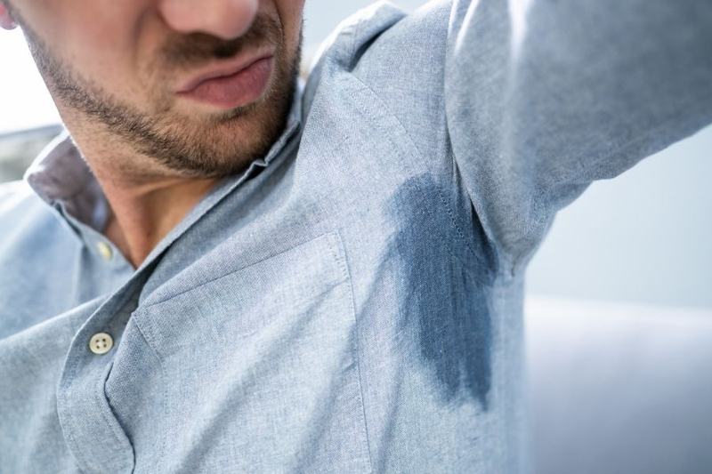 sweaty man