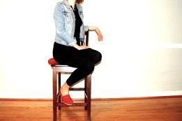 sitting girl