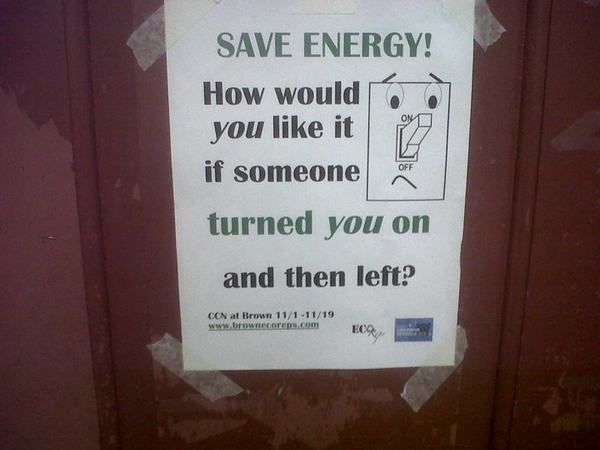 turned on