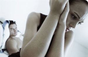 upset woman